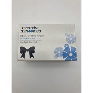 Creative Memories - Embossed Bow- Decorative Punch -  EUC With Box